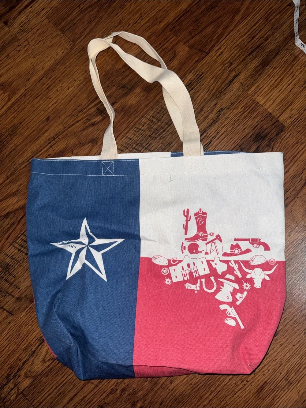 Canvas Texas Flag Tote Bag 43.B4